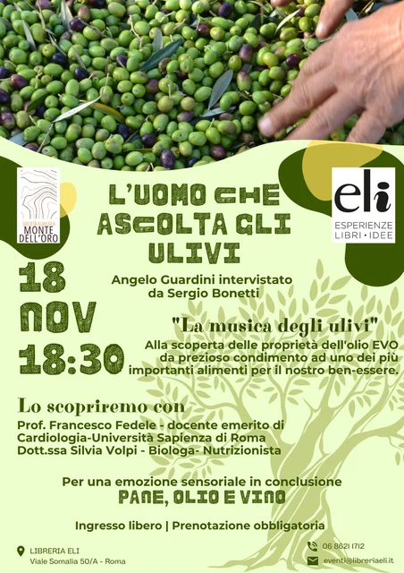 Eventi - Locandina L'uomo cha ascolta gli Ulivi